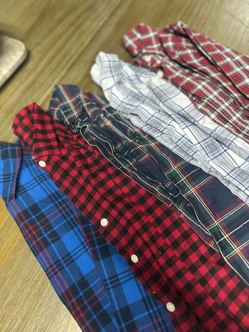 Children’s Place Plaid Long Sleeve Button Down Shirt Lot of 5 ( M 7-8)